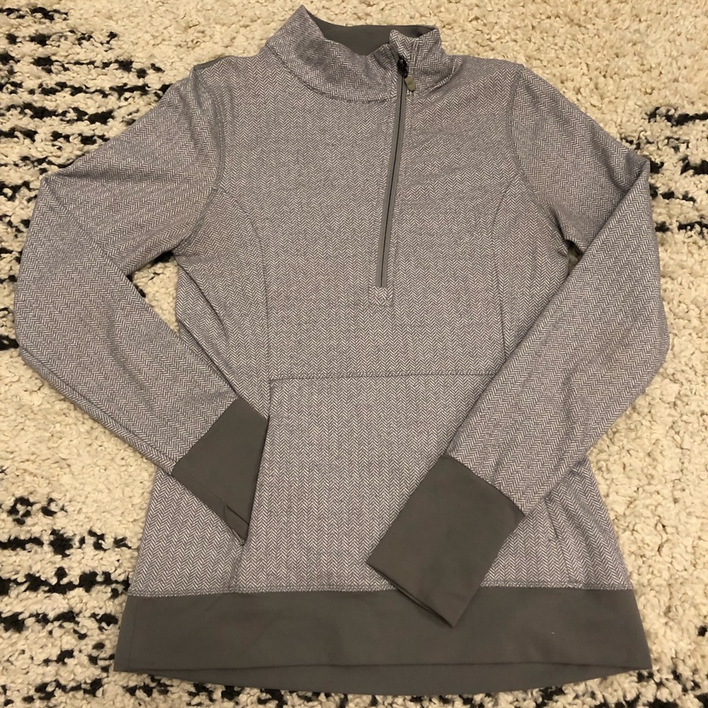 Women’s 1/2 Zip Gray Activewear Sweatshirt Size M